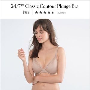 ThirdLove classic contour plunge bra.